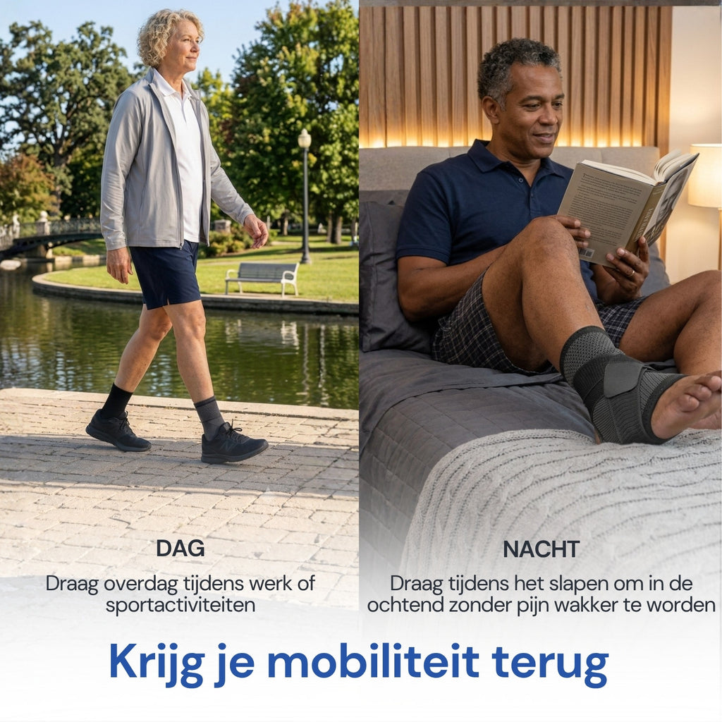 Compressiebrace met Support Straps tegen hielspoor