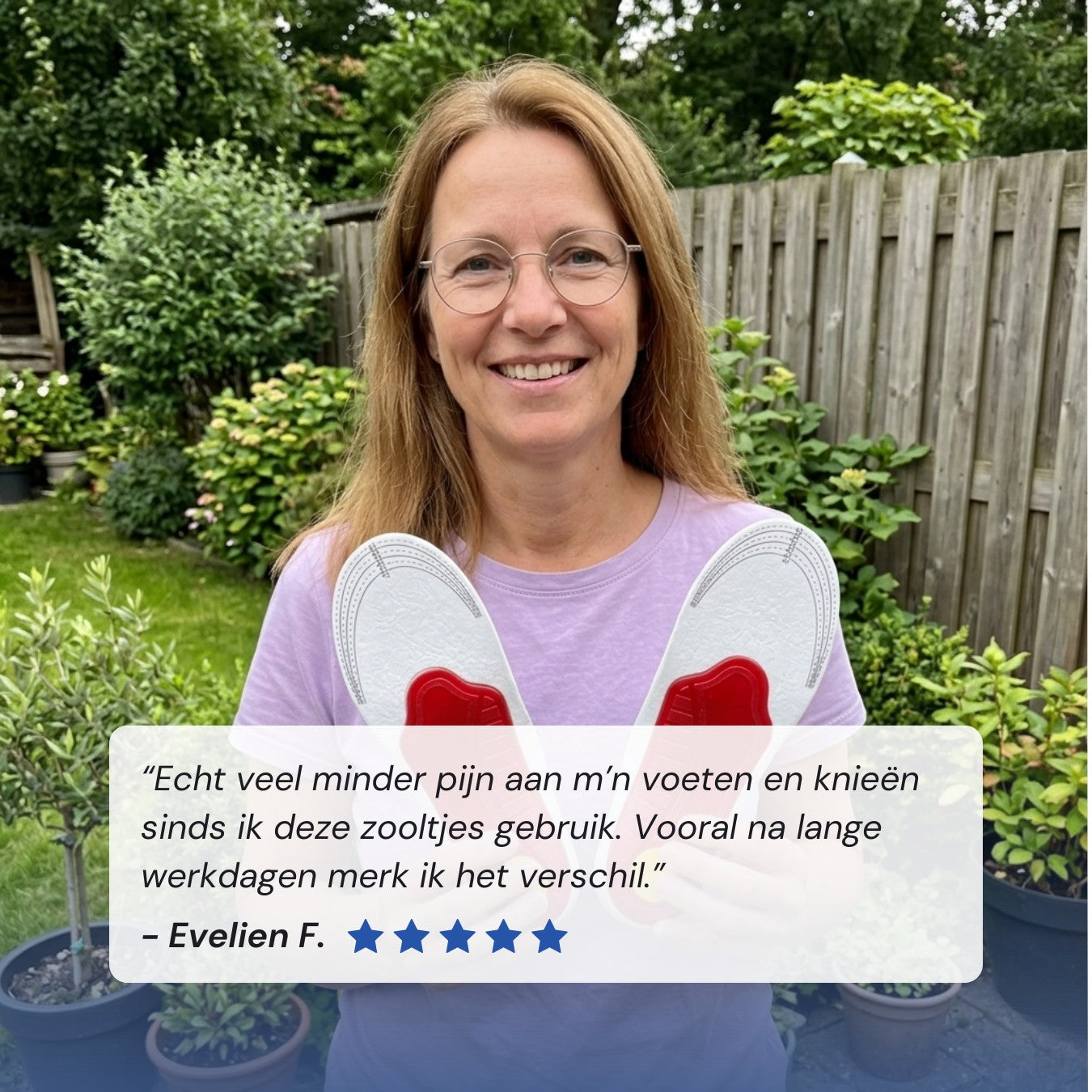 Ondersteunende inlegzolen tegen hielspoor