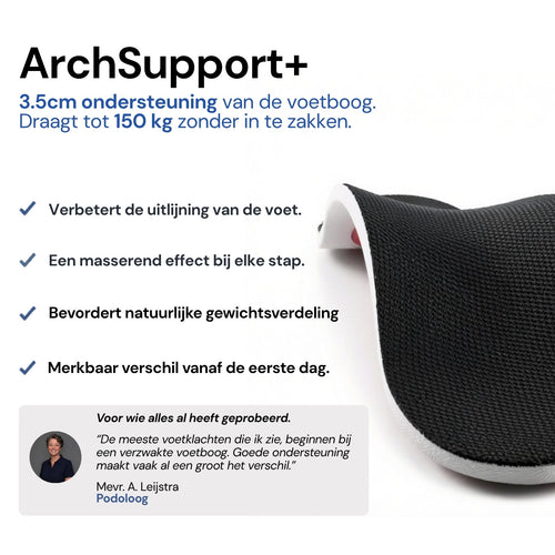 Ondersteunende inlegzolen tegen voetklachten